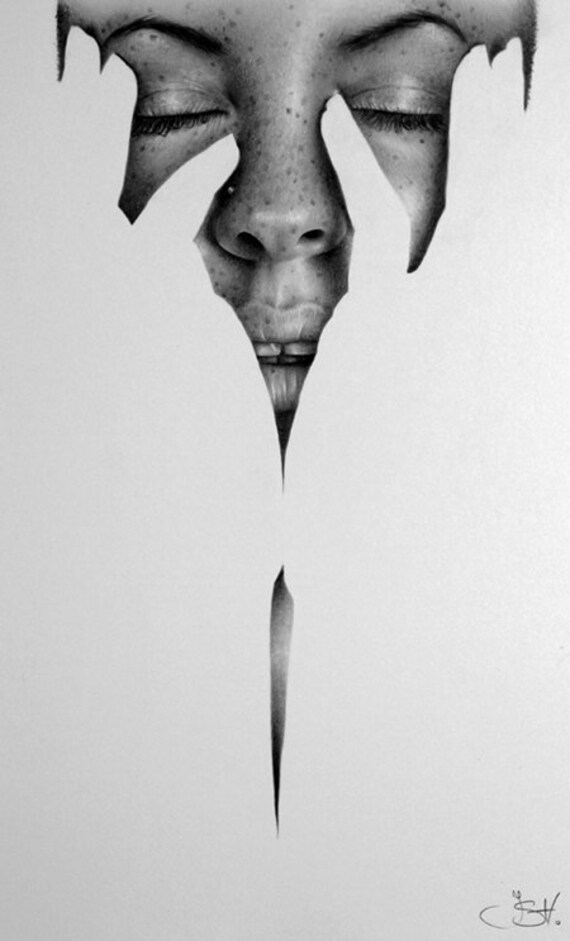 Pencil Drawing Portrait Fine Art Print Signed by Artist