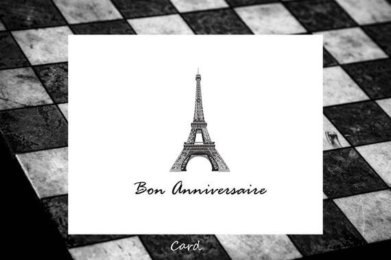 Happy Anniversary In French My Love French Happy Birthday Greeting Card French Birthday Cards