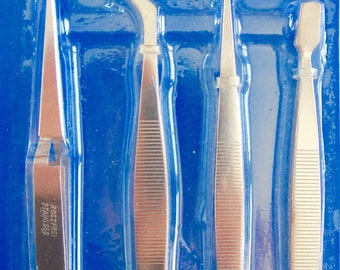 Set of 4 jewelery tongs