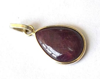 Gorgeous Ruby and silver pendant