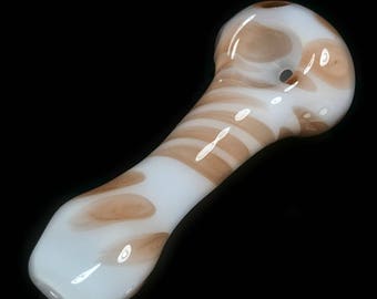 Latte Cream Glass Spoon Pipe