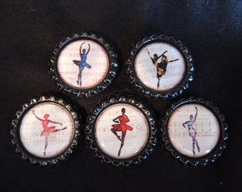 Dance magnets -set of 5