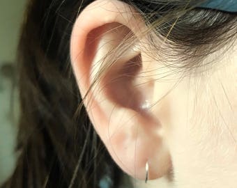 Tiny Gold Hoops (8mm)