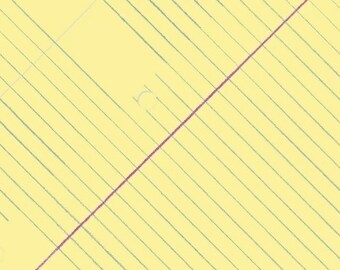 College Rule in Sunshine - Jot - cotton fabric - half yard or more