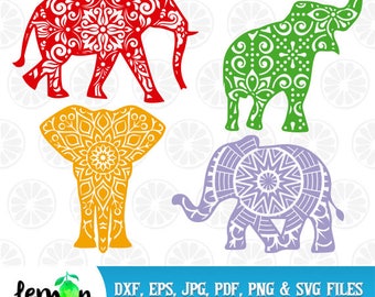 Download Ethnic Elephant SVG Mandala Elephant SVG Elephant head SVG