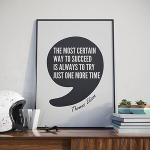 Thomas edison quote | Etsy