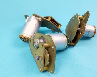 Aircraft High-speed Asynchronous Induction 2-phase Motors with Reducer for Aviation Automation Systems | Steampunk Industrial Accessory