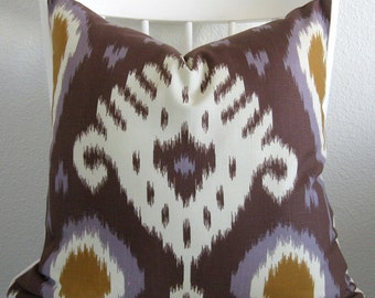 Dwell Studio Batavia Ikat Amethyst decorative pillow cover