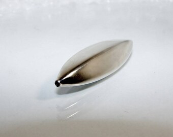 Silver 42 faceted 4 mm rice bead. Money first. (2696671)
