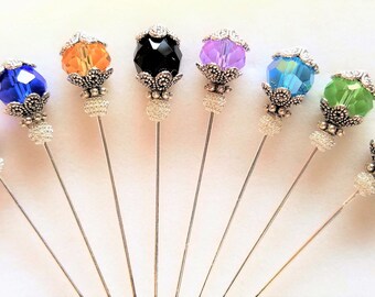Crystal Stick Pin/Hijab Pin/Hat Pin/Lapel Pin