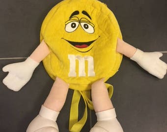 M&Ms chocolate Yellow backpack