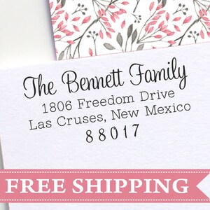 Return Address Stamp - Self Inking Address Stamp - Custom Family Address Stamp - E31