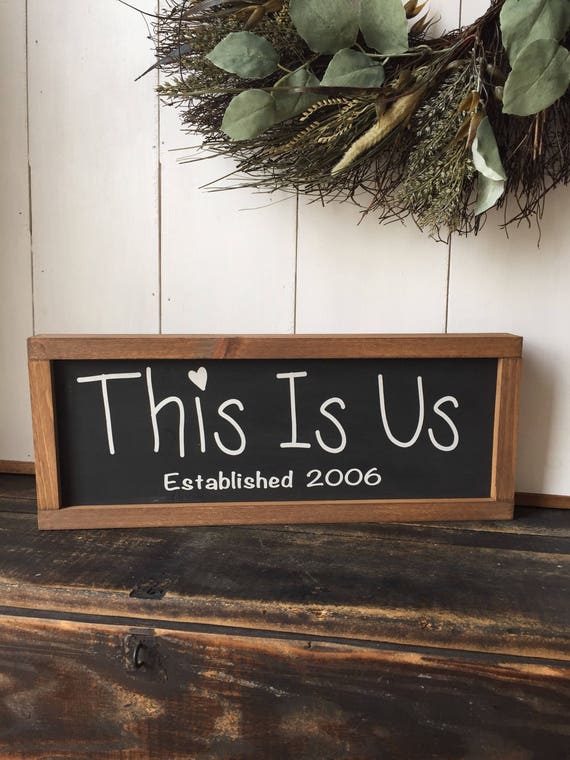 This Is Us Sign Established Sign Personalized Sign This is