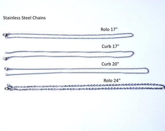 Stainless Steel Chain, Curb Stainless Steel Chain, Rolo Stainless Steel Chain