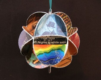 Moody Blues Album Cover Ornament Made Of Repurposed Record Jackets