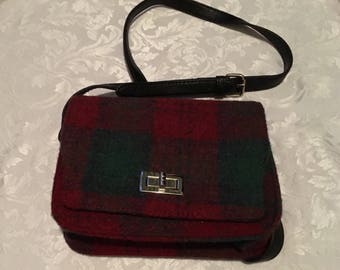 Vintage 1980s Rare Harris Tweed Handbag