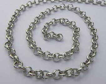 Sterling Silver Rolo Medium Chain