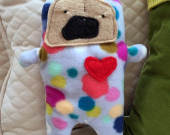 Annie ~ The Pug-Jama Party Bummlie ~ Stuffing Free Dog Toy - Ready To Ship Today