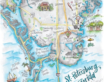 Map Of Saint Petersburg Florida