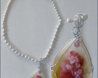 Pendant: Large Wire-Wrapped Mother of Pearl