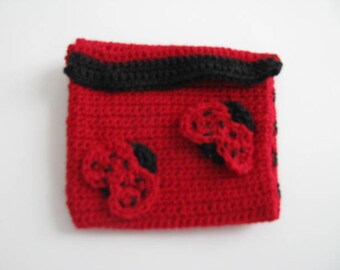 Striped Kit and ladybugs in cotton