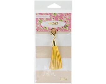 Yellow Planner Tassel Charm - Traveler's Notebook Charm - Journal Charm - Planner Tassel - Yellow Tassel - Webster's Pages - 513868
