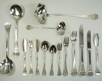 ROSENTHAL Sterling Silver Cutlery - Bjorn Wiinblad ROMANZE / Romance - Set for 6