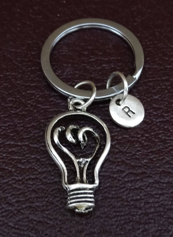 Light Bulb Keychain Light Bulb Key Chain Light Bulb Charm