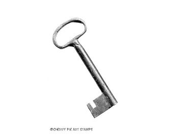 Old key - CLING RuBBer STAMP by Cherry Pie G248