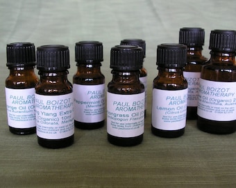 Organic Essential Oils - Eucalyptus, Lemon, Lemongrass, Orange