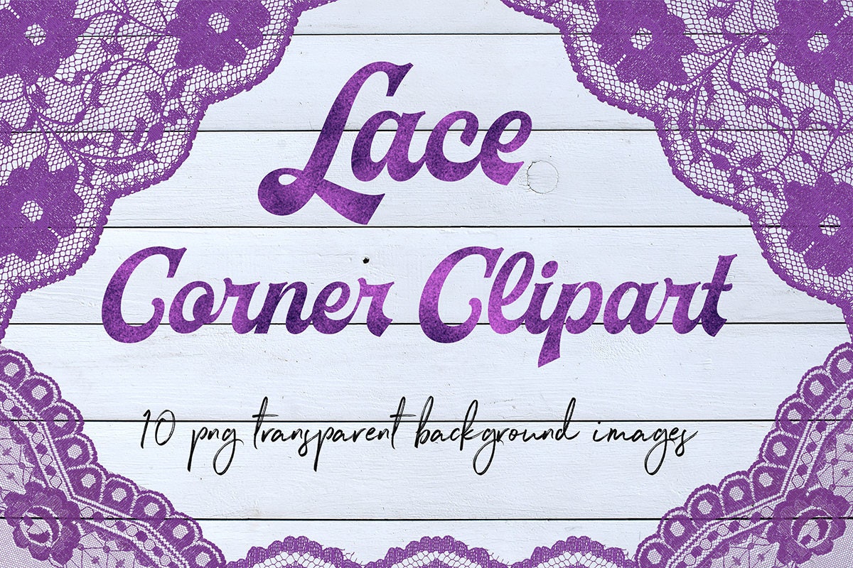 Download Violet Corner Borders Lace Corners Violet Lace Clipart