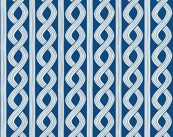 Half Yard True Blue - Seersucker Twist in Navy - Cotton Quilt Fabric - Nautical Fabric designed by Ana Davis for Blend Fabrics (W1852)