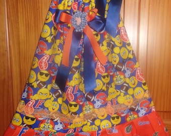 Girls Dress Size Newborn to 6 University of Florida Gators Inspired Handmade