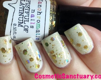 Fistful of Latinum Nail Polish - holographic gold top coat