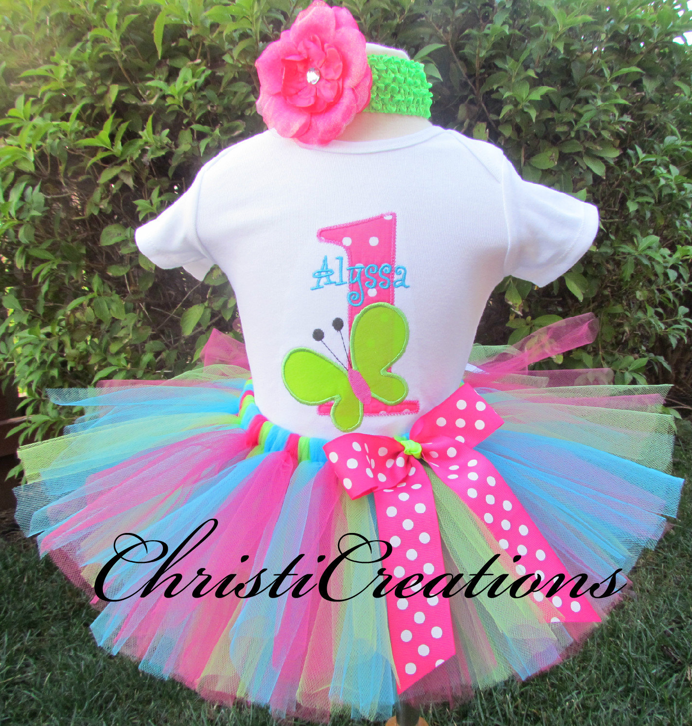 1st Birthday Outfit Baby Girl First Birthday Butterfly Tutu