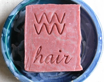 Rose Oil and Hemp Shampoo Bar - Vegan Shampoo Bar - Biodegradable - Non-GMO - Plastic Free - Zero Waste - SLS free - No Palm oil
