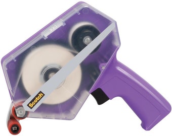 PURPLE ATG Tape Applicator set by 3M SCOTCH - 1/2" & 1/4" wide Tapes !! TRANSFeR TaPE Gun - for Scrapbooking and Cards