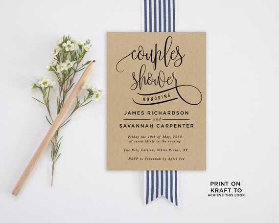 Couples Shower Invitations Template 8