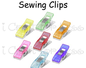 50 Mini Sewing Clip / Quilting Clips /Binding Clips / Craft Clips / Knitting and Crocheting Clips / Plastic Clips - SEE COUPON