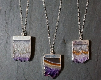 Amethyst Necklace / Amethyst Jewelry / Silver Amethyst Necklace / February Birthstone / Gemstone Necklace / Mother's Day Gift