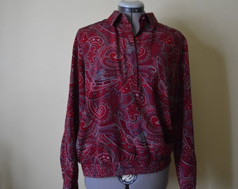 Paisley Alfred Dunner Stunner Top Sz.Med