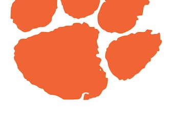 Clemson Tiger Paw SVG Digital Download
