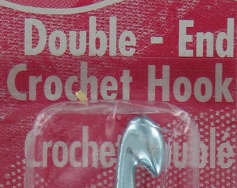 Susan Bates Hooks,Double Ended,Hook Set,Aluminum Crochet,Silvalume Hooks,10 inch,Size G-K,Five Aluminum Hooks, Silvalume Hooks, Susan Bates