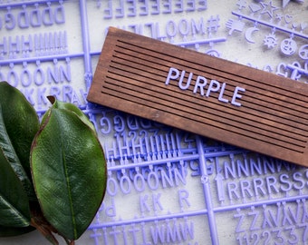 PURPLE Extra Letters - 3/4 Inch - 350 Characters