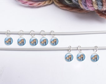 Cat Stitch Markers - Knitting Supplies - Cat Stitch Marker Set - Cat Knitting Supplies (CSM3)