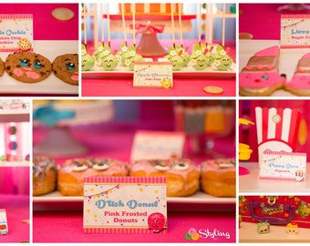 Shopkins Inspired Food Labels
