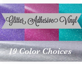 SALE!! 12x12" Glitter Adhesive Vinyl Permanent Outdoor Vinyl Oracal 651 Equivalent FDC 3700, GT Ultra Metallic Glitter Vinyl 12x12" Sheets