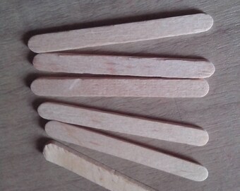 set of 10 small sticks, mini sticks wooden type ice craft stick