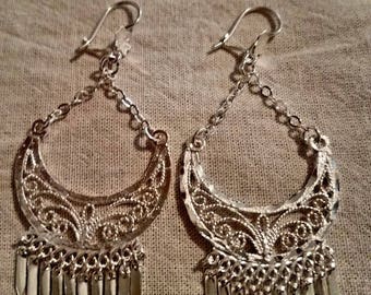 Taxco Mexico Sterling Silver 925 Filigree Earrings