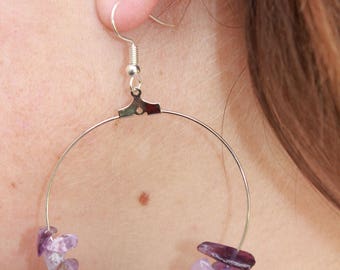 amethyst earrings purple earrings amethyst jewelry bridesmaids gifts birthday gift February Birthstone gemstone earrings gemstone earrings